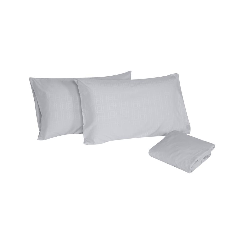 ชุดผ้าปูที่นอน 6 ฟุต (ชุด 3 ชิ้น) HOME LIVING STYLE LUTHER สี GREY