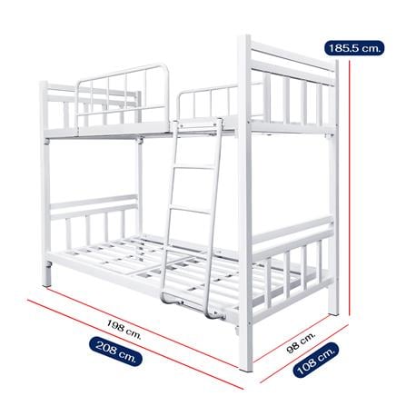 เตียง 2 ชั้น THAIBULL SSTSIL2F-0141-105R สีขาว_5