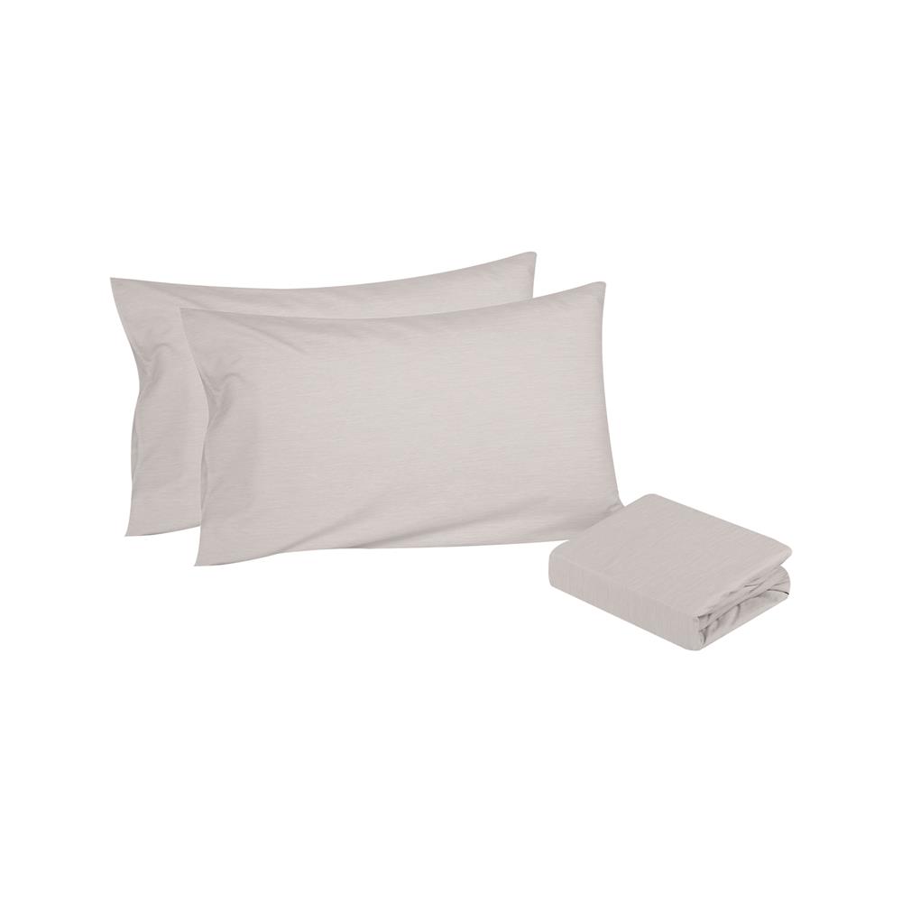 ชุดผ้าปูที่นอน 5 ฟุต (ชุด 3 ชิ้น) HOME LIVING STYLE SERENO สี KHAKI