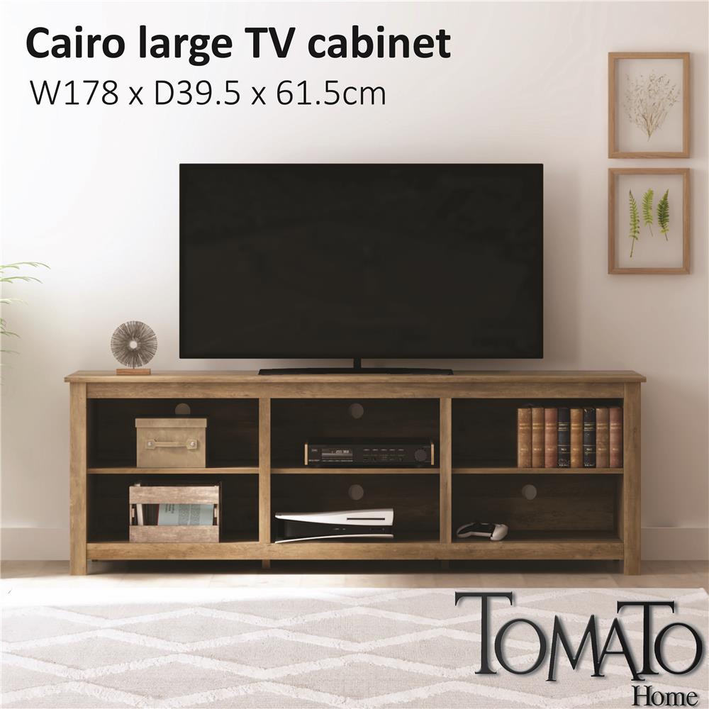 ตู้วางทีวี TOMATO HOME CAIRO 178 ซม. สีโอ๊ค