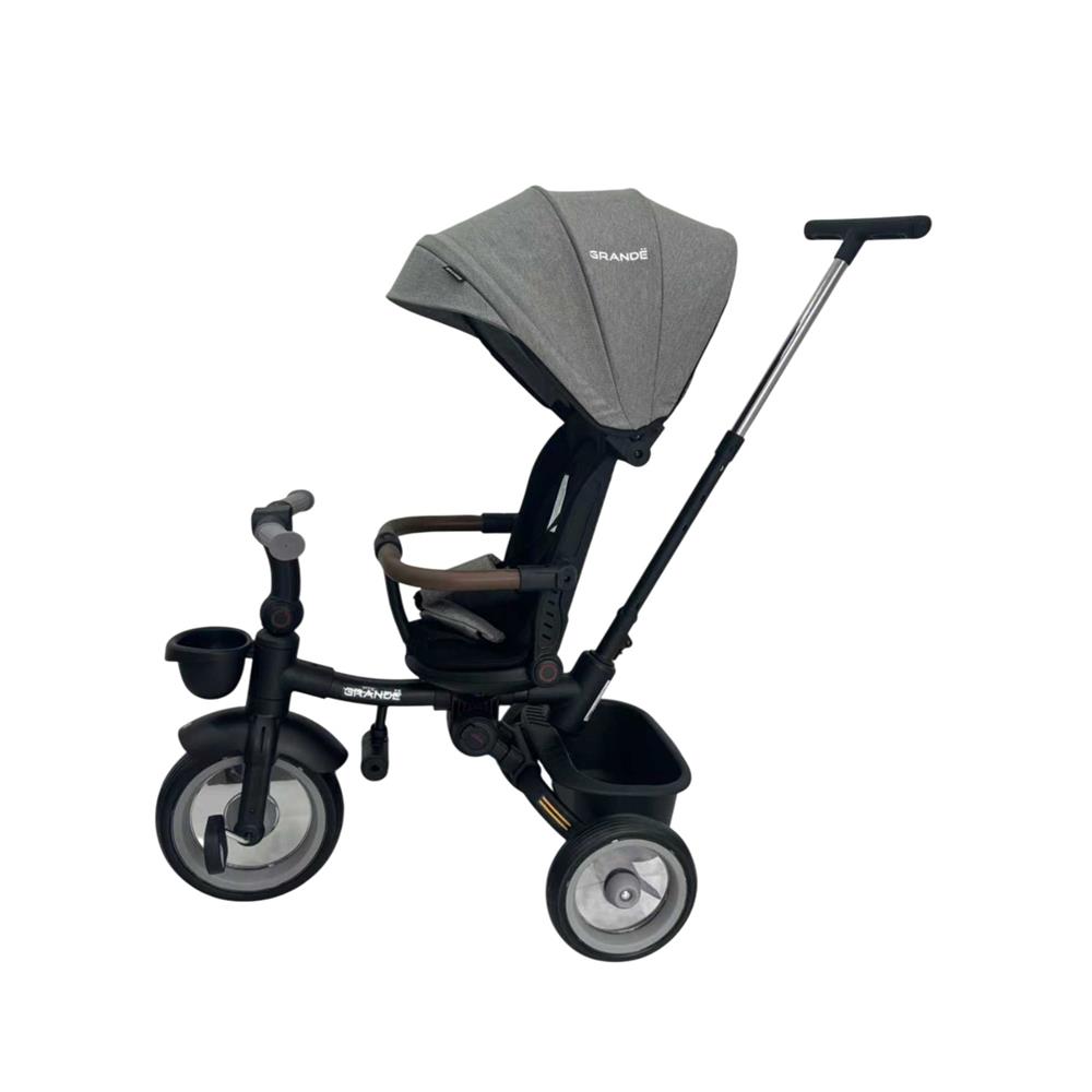 รถเข็นเด็กสามล้อ GRANDE G1 สีดำ/เทา