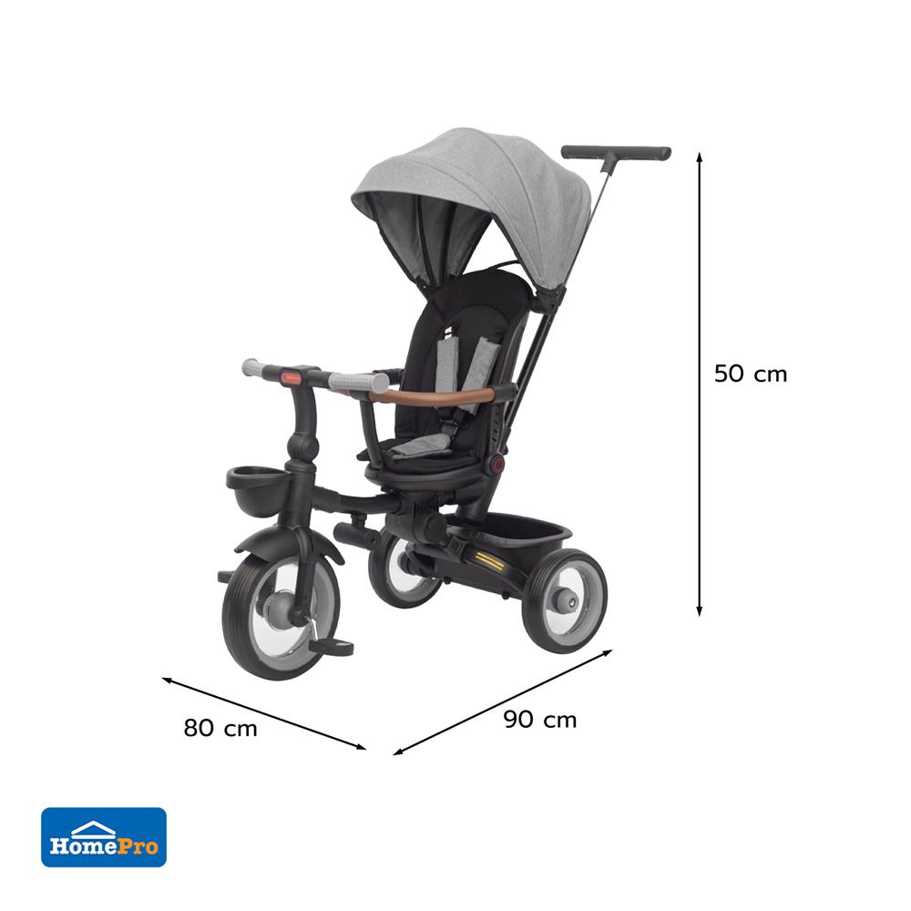 รถเข็นเด็กสามล้อ GRANDE G1 สีดำ/เทา