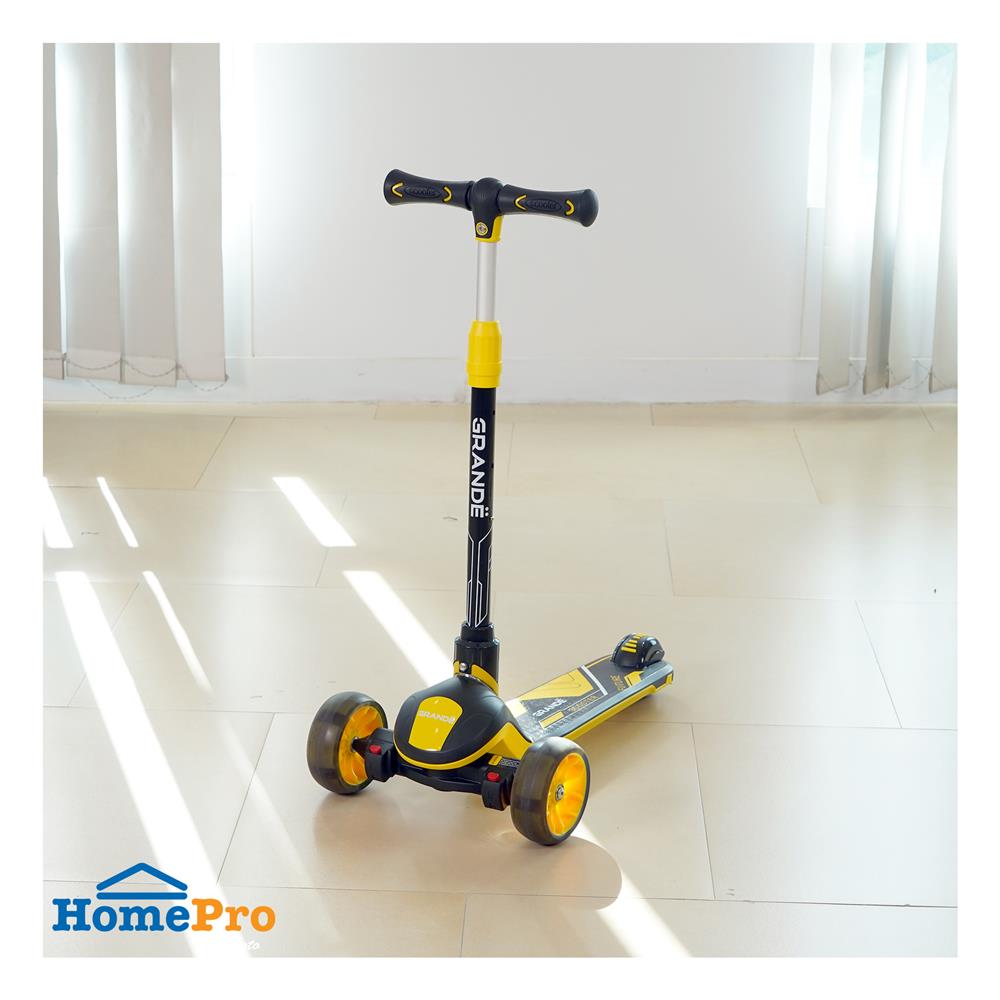 สกู๊ตเตอร์เด็ก GRANDE F3 สีดำ/เหลือง