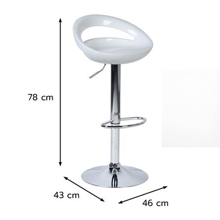 เก้าอี้บาร์ FURDINI ELLEN สีขาว_6