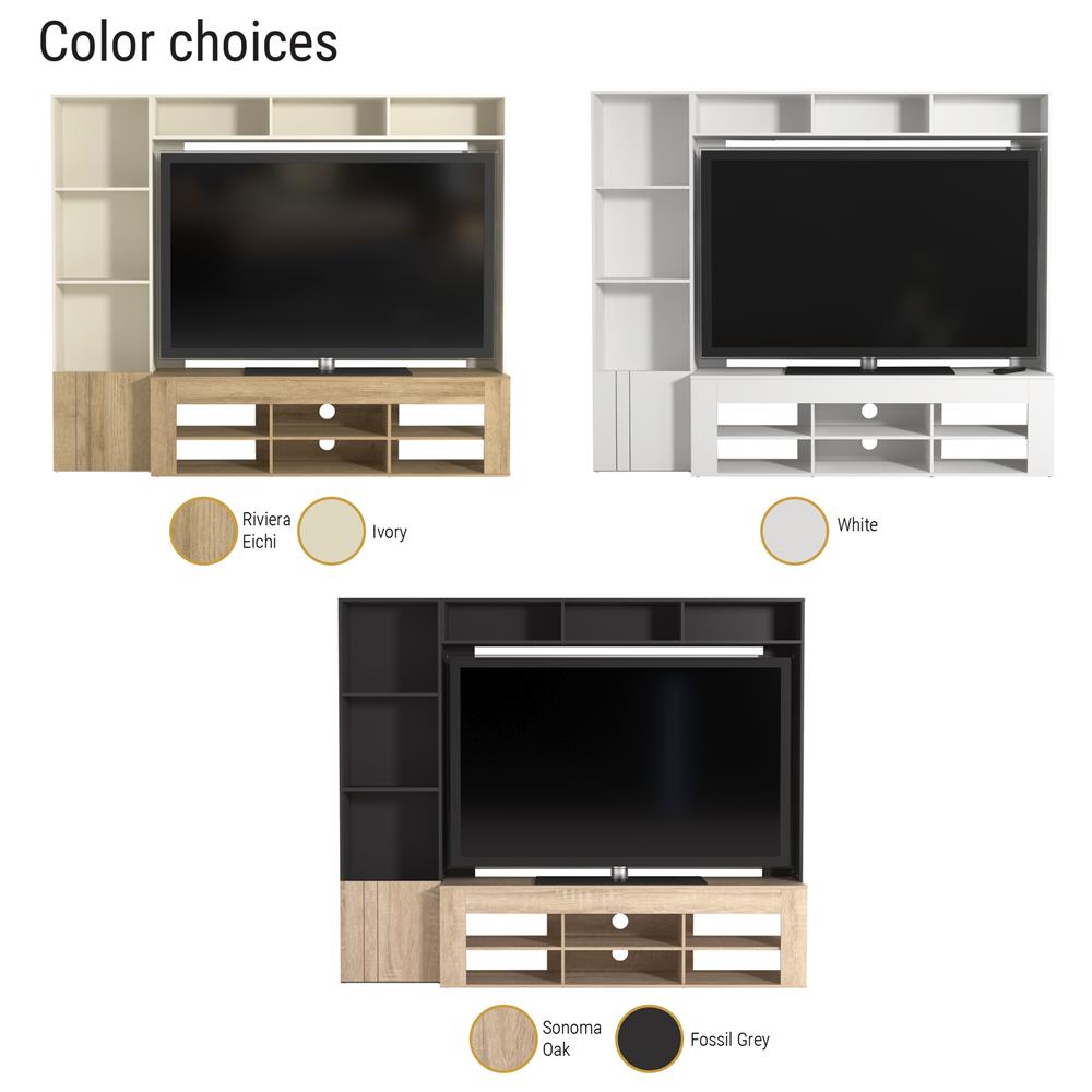 ชุดตู้วางทีวี TOMATO HOME PRESTON 179.5 ซม. สีเทา