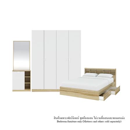 ชุดห้องนอน 5 ฟุต KONCEPT MOLLY 59063736 สีไม้อ่อน_0