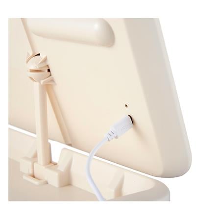 กล่องจัดเก็บเครื่องสำอาง พร้อมกระจก LED STACKO MIKA 29.7x20.6x35.5ซม. สีขาว_4