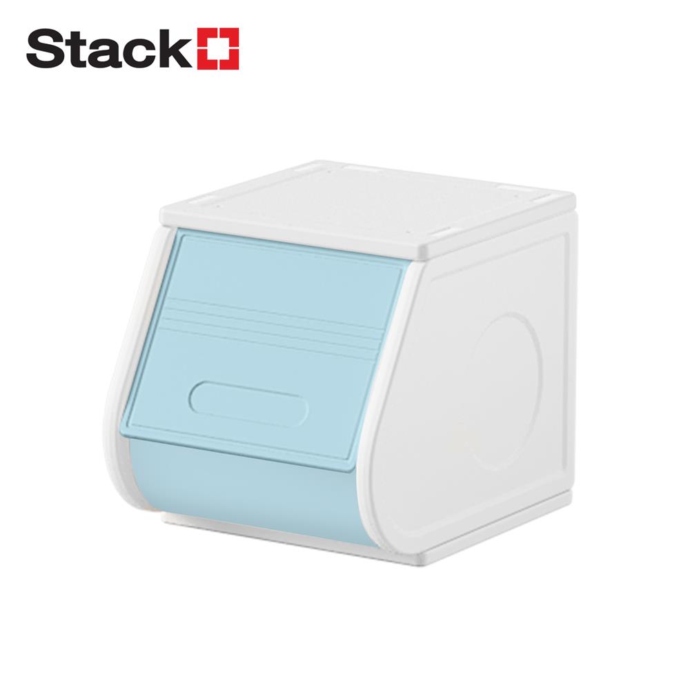 กล่องบานเปิด STACKO LITTLE-P 30x37x31 ซม. สีขาว/ฟ้า