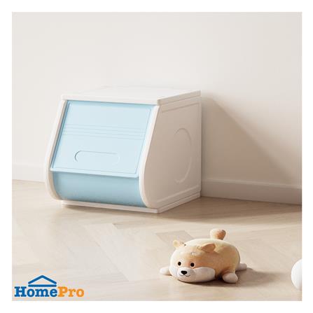 กล่องบานเปิด STACKO LITTLE-P 30x37x31 ซม. สีขาว/ฟ้า_1