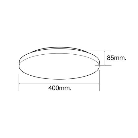 ไฟเพดาน LED HI-TEK HFIL536DCW 15 นิ้ว 36 วัตต์ DAYLIGHT/COOL WHITE/WARM WHITE สีขาว_7