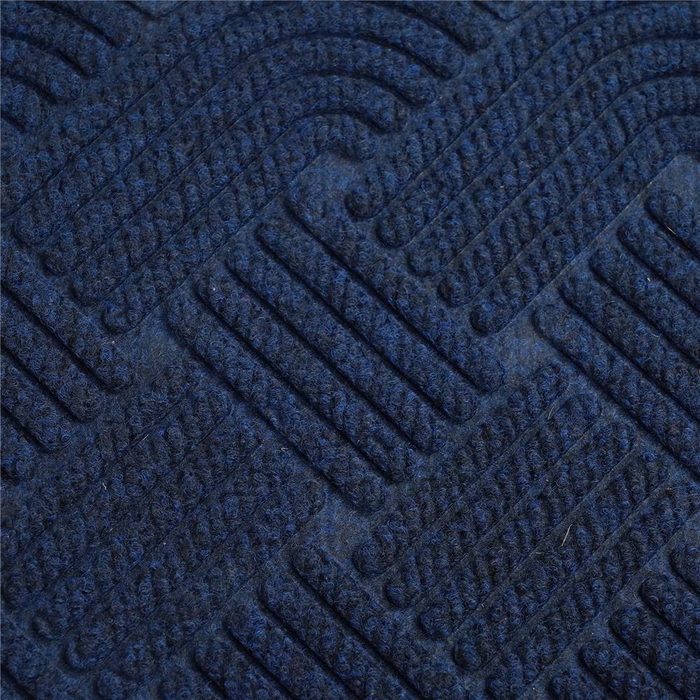 พรมเช็ดเท้าดักฝุ่น HOME LIVING STYLE SCALLOP 45X75 ซม. สีน้ำเงินเข้ม