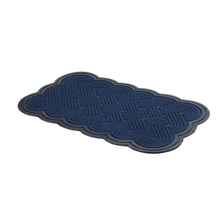 พรมเช็ดเท้าดักฝุ่น HOME LIVING STYLE SCALLOP 45X75 ซม. สีน้ำเงินเข้ม_2