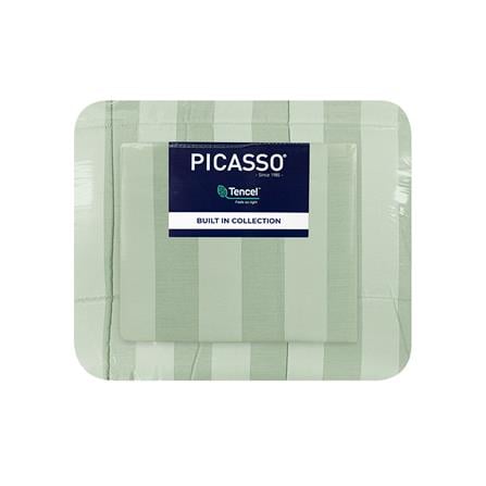 ชุดผ้าปูที่นอน 6 ฟุต (ชุด 6 ชิ้น) PICASSO JASMIME สี GREEN_3