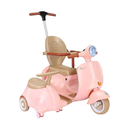 รถพ่วงข้างเด็กไฟฟ้า GRANDE สีชมพู_0