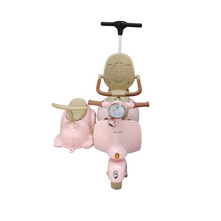 รถพ่วงข้างเด็กไฟฟ้า GRANDE สีชมพู_1