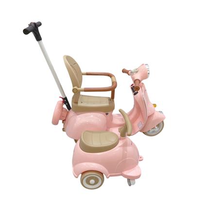 รถพ่วงข้างเด็กไฟฟ้า GRANDE สีชมพู_3