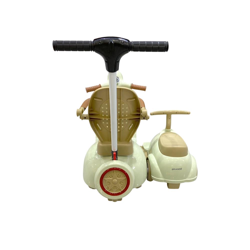 รถพ่วงข้างเด็กไฟฟ้า GRANDE สีเขียว