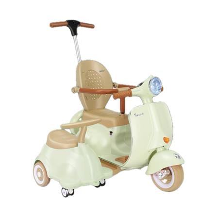 รถพ่วงข้างเด็กไฟฟ้า GRANDE สีเขียว_0