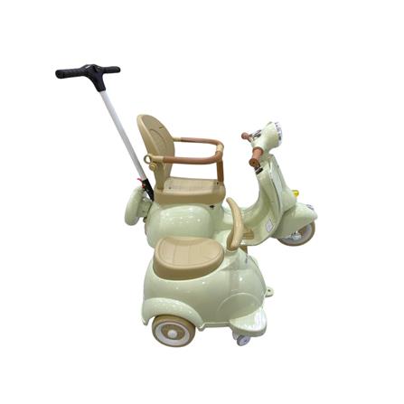 รถพ่วงข้างเด็กไฟฟ้า GRANDE สีเขียว_3