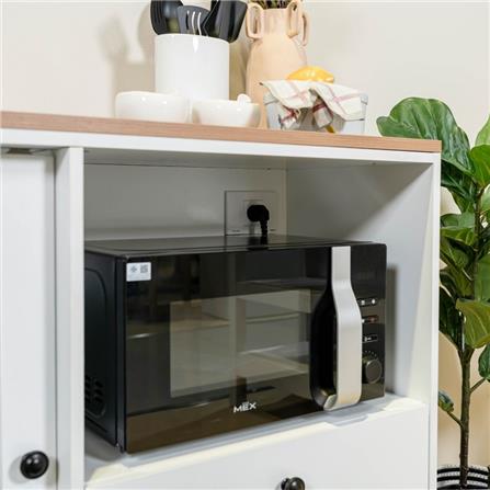 ตู้เตี้ยบานผสม SB FURNITURE ROBUS 19237497 160 ซม. สีขาว_3