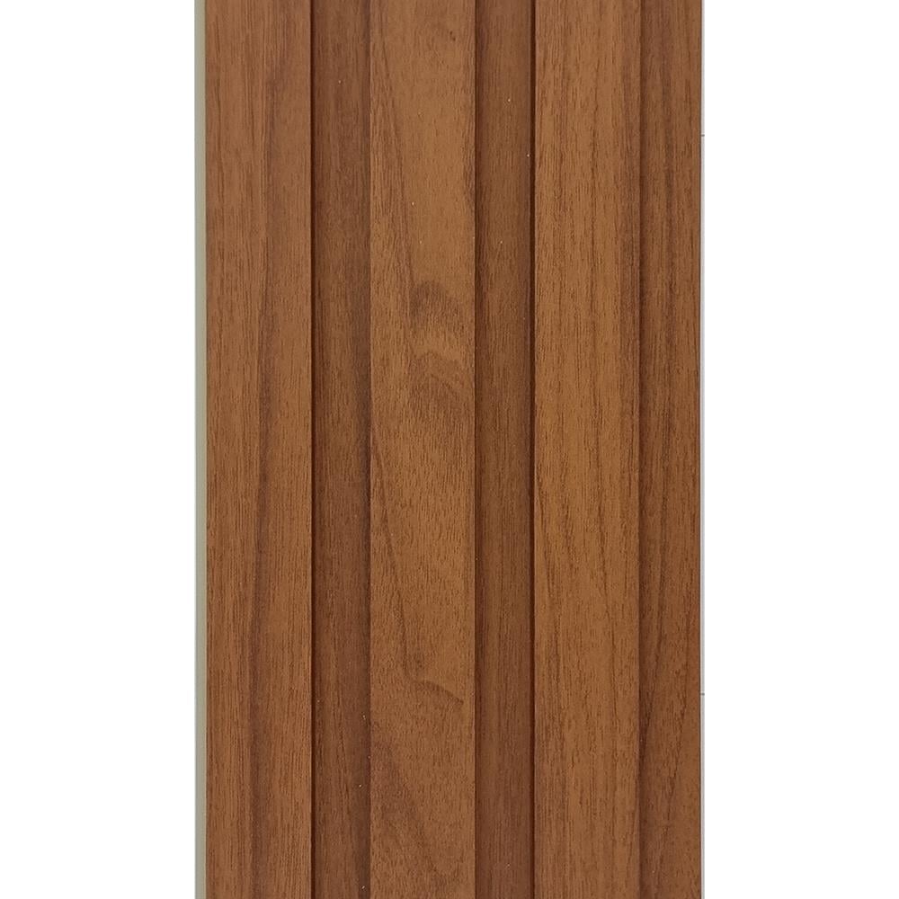 แผ่นผนัง PVC INOVAR FLOOR WPE863A 19.3x1.2x240 ซม. สี BURMESE TEAK