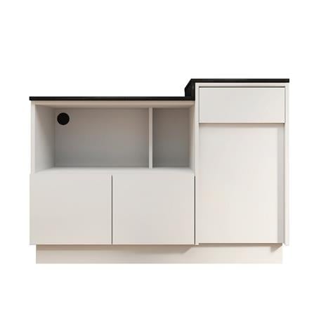 ตู้เตี้ยบานผสม SB FURNITURE DENKI 19241917 120 ซม. สีขาว_0