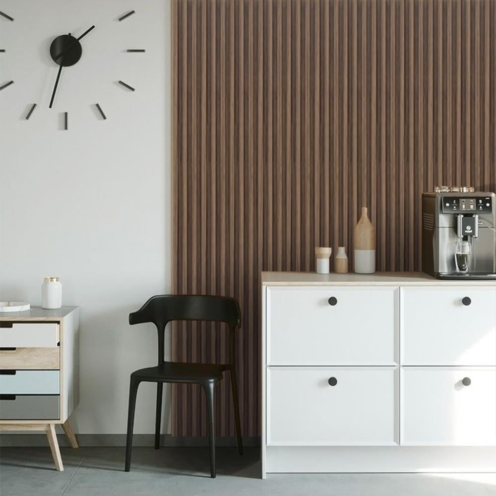 แผ่นผนัง PVC INOVAR FLOOR WPB870A 16x2x240 ซม. สี ENGLISH WALNUT