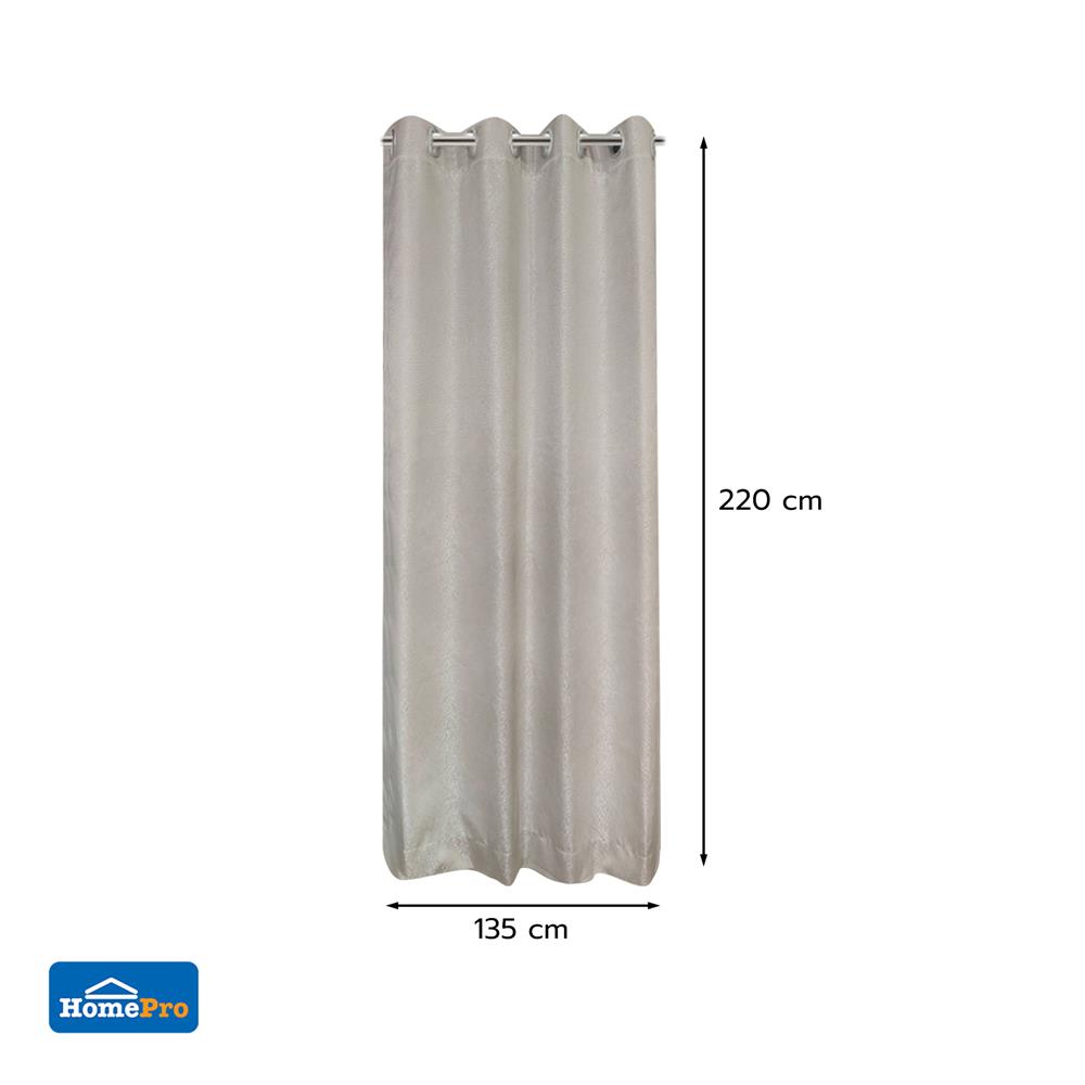 ผ้าม่าน EYELET HOME LIVING STYLE ALYSIA UV 135X220 ซม. สีครีม