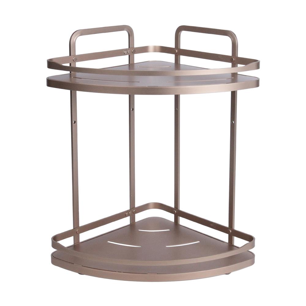 ชั้นแขวนเข้ามุม 2 ชั้น MOYA K250425T สีบรอนซ์ทอง