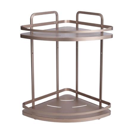 ชั้นแขวนเข้ามุม 2 ชั้น MOYA K250425T สีบรอนซ์ทอง_0