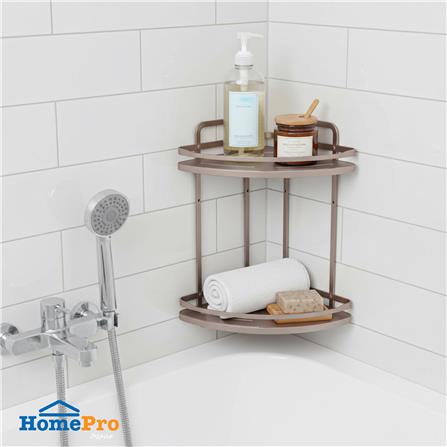 ชั้นแขวนเข้ามุม 2 ชั้น MOYA K250425T สีบรอนซ์ทอง_4