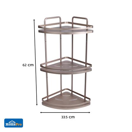 ชั้นแขวนเข้ามุม 3 ชั้น MOYA K250426T สีบรอนซ์ทอง_6