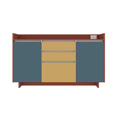 ตู้เตี้ยบานผสม SB FURNITURE HAVEN 19211477 160 ซม. สีแดง_0