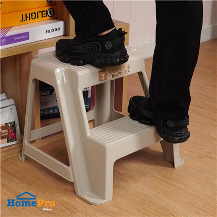 บันได STEP MATALL 2 ขั้น PN999/1 CIRCULAR สีน้ำตาลอมเทา_3