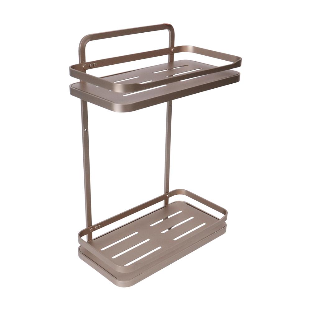 ชั้นแขวนติดผนัง 2 ชั้น MOYA K250427T สีบรอนซ์ทอง