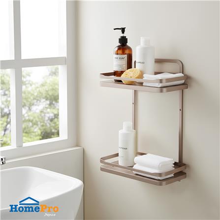 ชั้นแขวนติดผนัง 2 ชั้น MOYA K250427T สีบรอนซ์ทอง_5