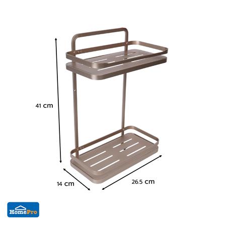 ชั้นแขวนติดผนัง 2 ชั้น MOYA K250427T สีบรอนซ์ทอง_7