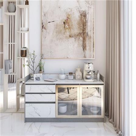 ตู้เตี้ยบานผสม SB FURNITURE BELINDA 19210737 160 ซม. ลายหินอ่อนขาว_2