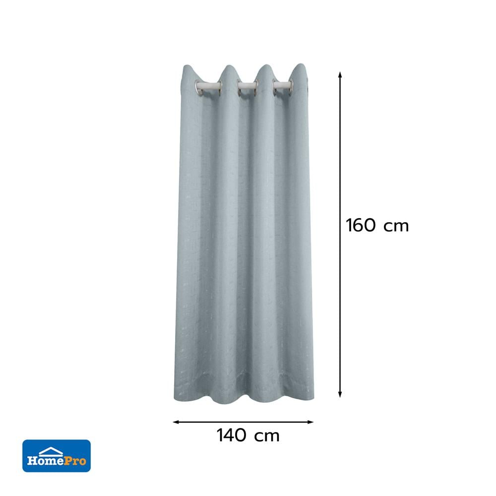 ผ้าม่าน EYELET HOME LIVING STYLE FANAR UV 140X160 ซม. สีเทา