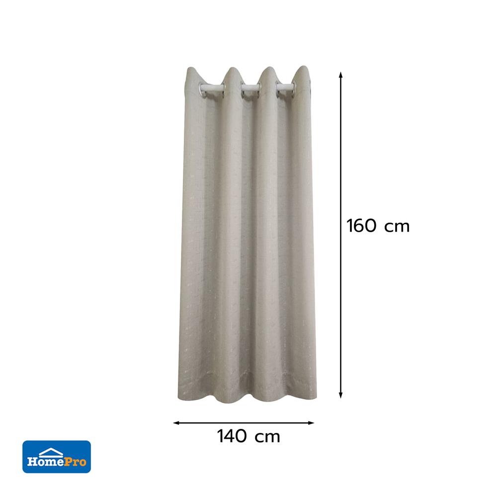ผ้าม่าน EYELET HOME LIVING STYLE FANAR UV 140X160 ซม. สีครีม
