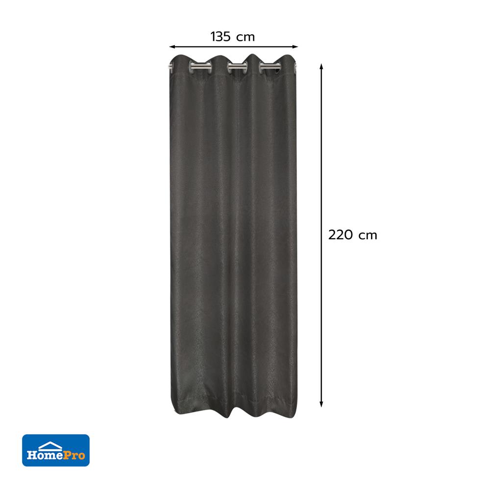 ผ้าม่าน EYELET HOME LIVING STYLE ALYSIA UV 135X220 ซม. สีเทา