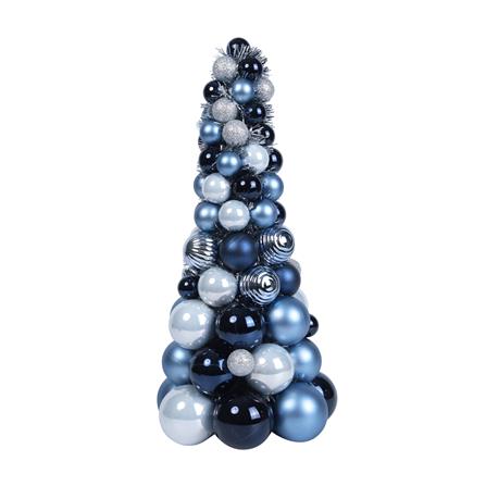 ต้นคริสต์มาสบอล HOME LIVING STYLE 18.3x39.5 ซม. สีเงิน/ฟ้า_0