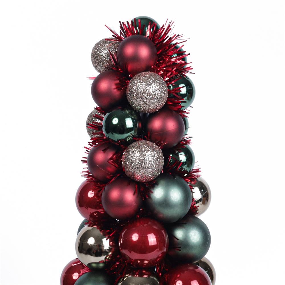 ต้นคริสต์มาสบอล HOME LIVING STYLE 18.3x39.5 ซม. สีแดง/เขียว
