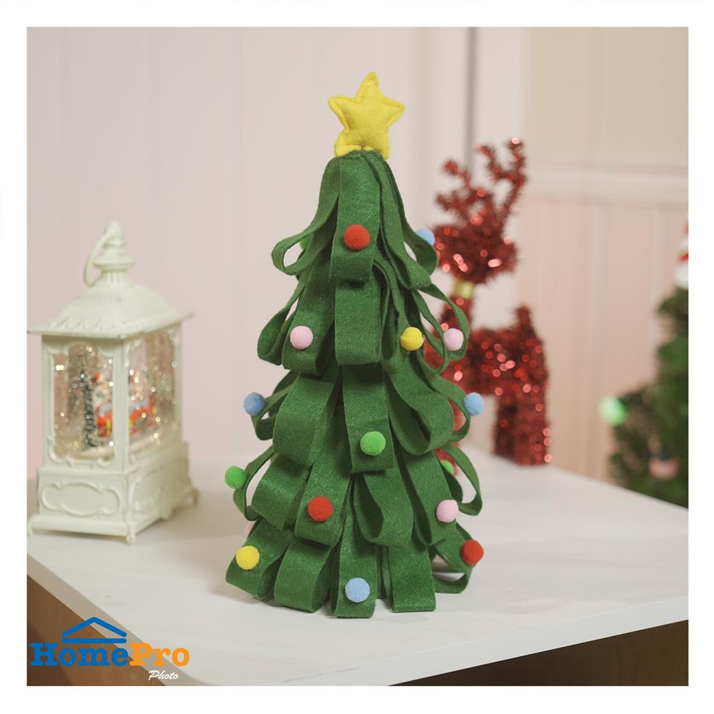 ต้นคริสต์มาสปอมปอม STAR HOME LIVING STYLE 15x30 ซม. สีเขียว
