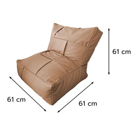 เบาะรองนั่ง SNAZZ TERLACA 24x24 นิ้ว สีน้ำตาล_7