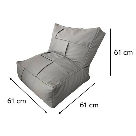 เบาะรองนั่ง SNAZZ TERLACA 24x24 นิ้ว สีเทา_7