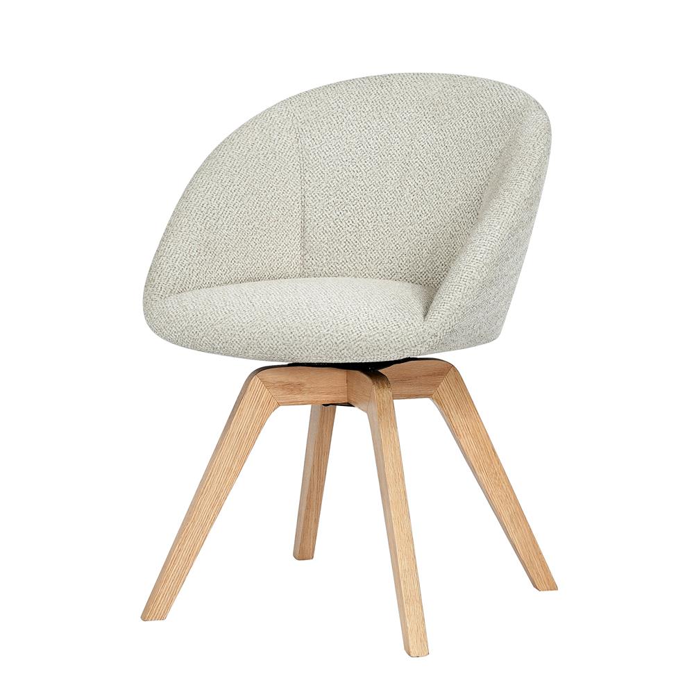 เก้าอี้ทานข้าวหมุนได้ FURDINI MIRA สีเบจ