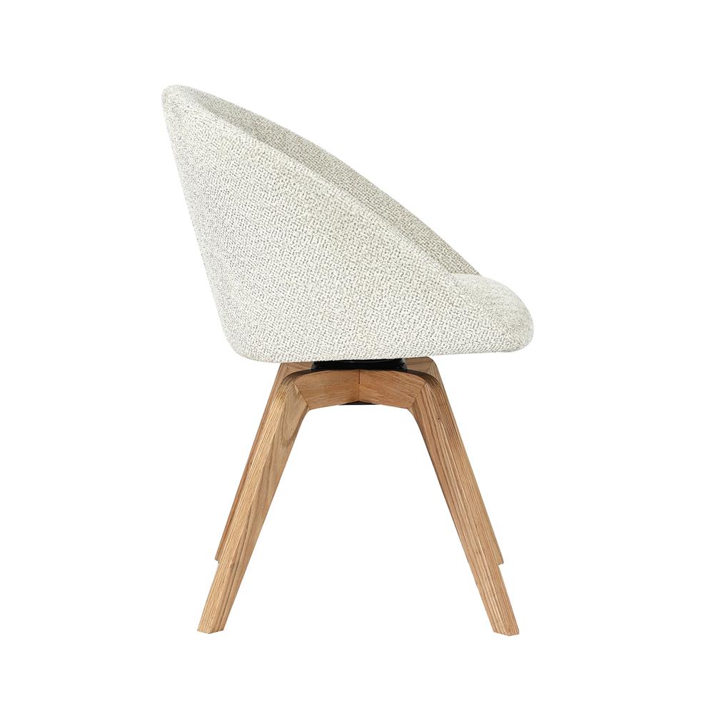 เก้าอี้ทานข้าวหมุนได้ FURDINI MIRA สีเบจ