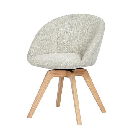 เก้าอี้ทานข้าวหมุนได้ FURDINI MIRA สีเบจ_0