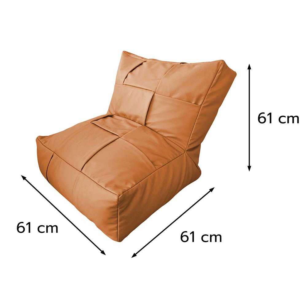 เบาะรองนั่ง SNAZZ TERLACA 24x24 นิ้ว สีส้ม